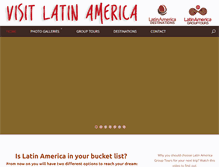 Tablet Screenshot of latinamericadestinations.com